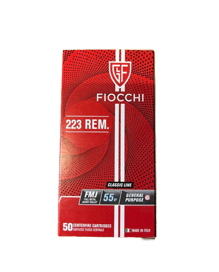 FIOCCHI 223REM 55GR FMJ X50