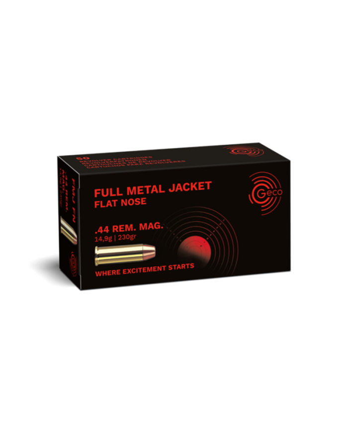 GECO 44 REM MAG FMJ FLAT NOSE 230GR X50