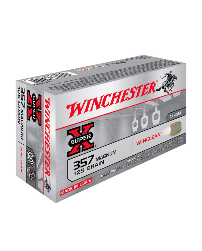 WINCHESTER 357 MAGNUM WINCLEAN 125GR X50
