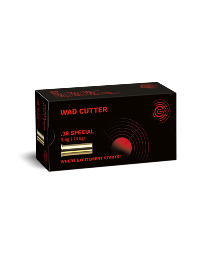 GECO 38 SPECIAL WAD CUTTER 146GR X50