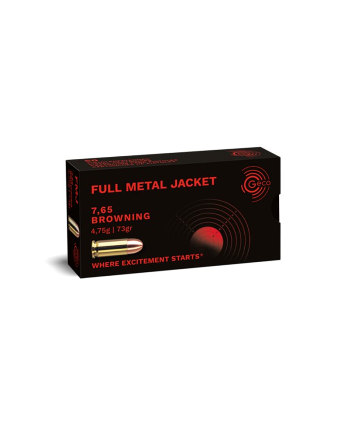 GECO 7.65 BROWNING FMJ 73GR X50