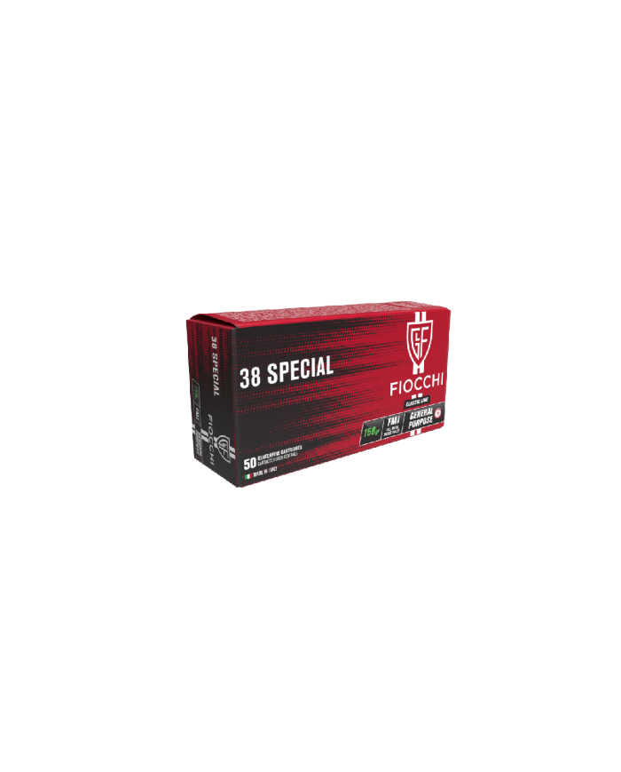FIOCCHI 38 SPECIAL FMJ 158GR X50