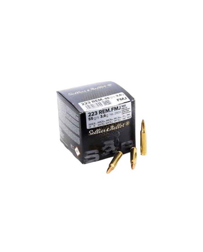 SELLIER & BELLOT 223 REM FMJ 55GR X100