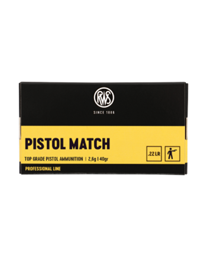 RWS 22 LR PISTOL MATCH 40GR X50