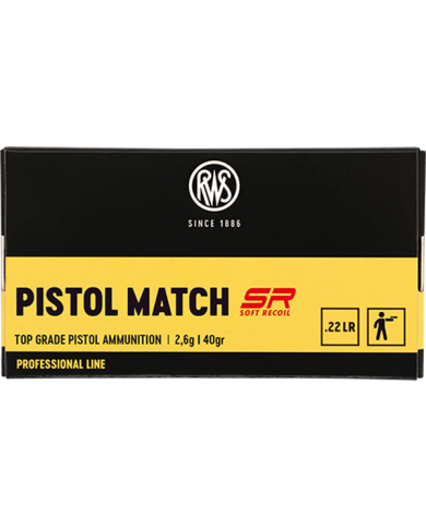 RWS 22 LR PISTOL MATCH SR 40GR X50