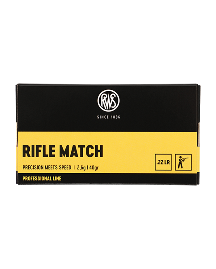 RWS 22 LR RIFLE MATCH 40GR X50