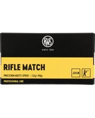 RWS 22 LR RIFLE MATCH 40GR X50