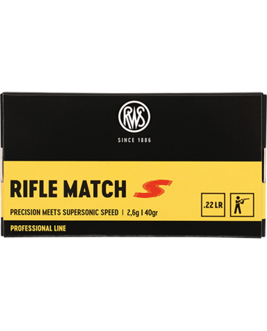 RWS 22 LR RIFLE MATCH S 40GR X50