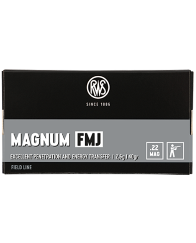 RWS 22 MAGNUM FMJ 40GR X50