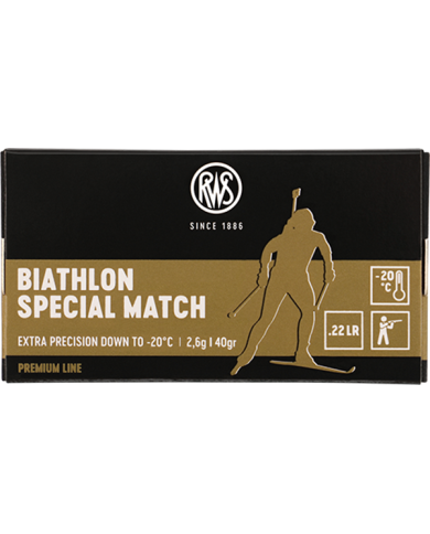 RWS 22 LR BIATHLON SPECIAL MATCH 40GR X50