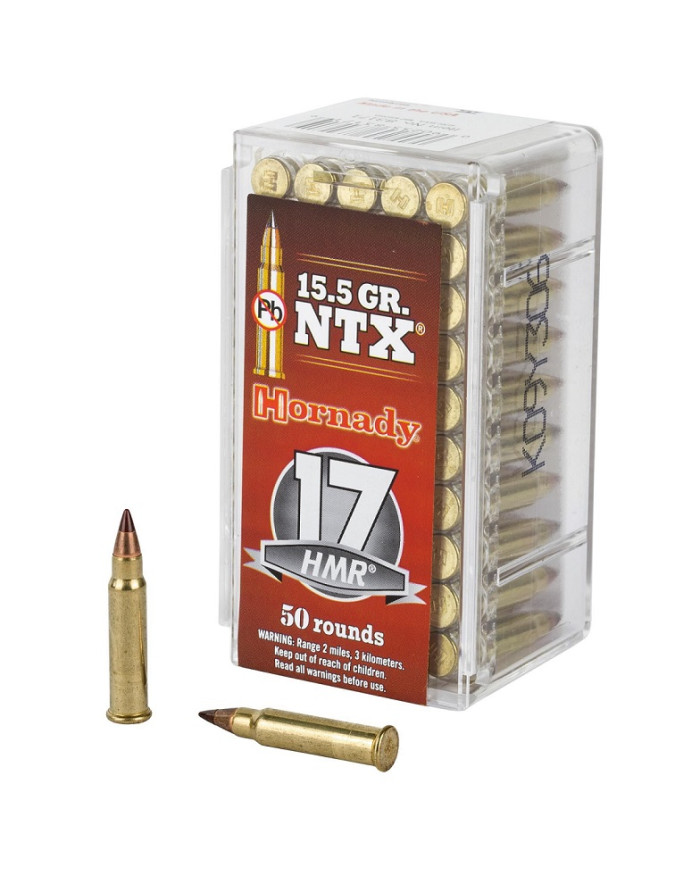 HORNADY 17 HMR NTX 15.5GR X50