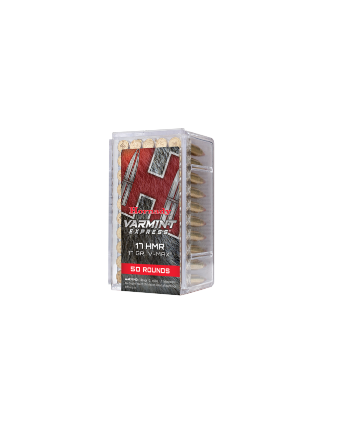 HORNADY 17 HMR V-MAX 17GR X50
