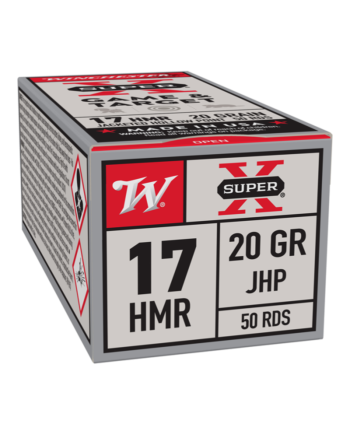 WINCHESTER 17 HMR SUPER-X JHP 20GR X50