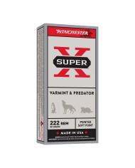 WINCHESTER 222 REM POWER POINT 50GR X20