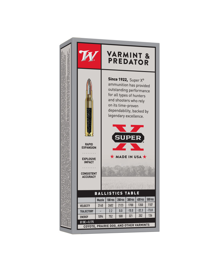 WINCHESTER 222 REM POWER POINT 50GR X20