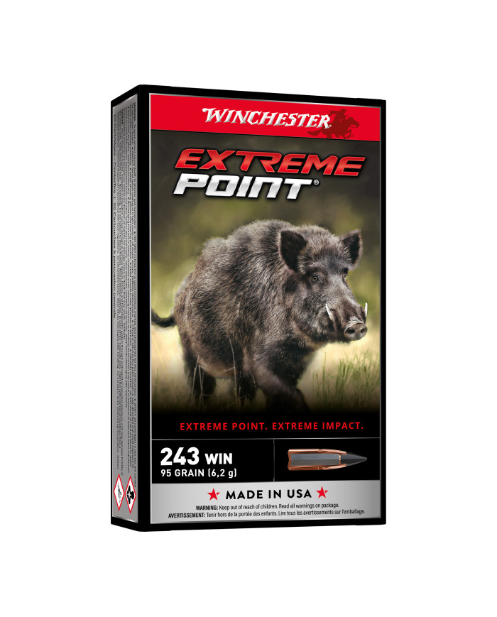 WINCHESTER 243 WIN EXTREME POINT 95GR X20