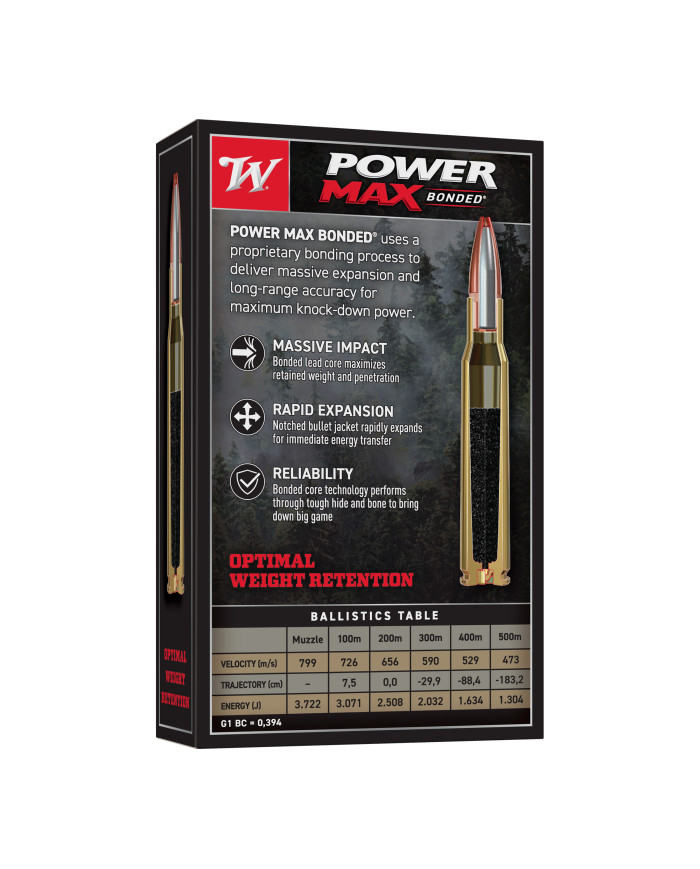 WINCHESTER 308 WIN POWER MAX 180GR X20