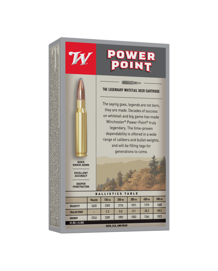 WINCHESTER 308 WIN POWER POINT 180GR X20