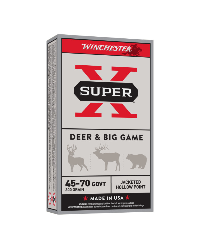 WINCHESTER 45-70 GVT HOLLOW POINT RIFLE 300GR X20