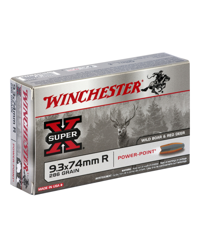 WINCHESTER 9.3X74R POWER POINT 286GR X20