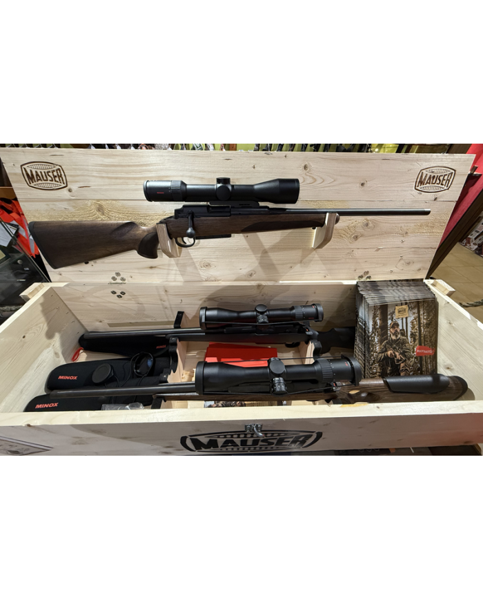 MAUSER 25 PURE 308WIN 20" COMBO MINOX RS-4 2.5-10X50 RAIL